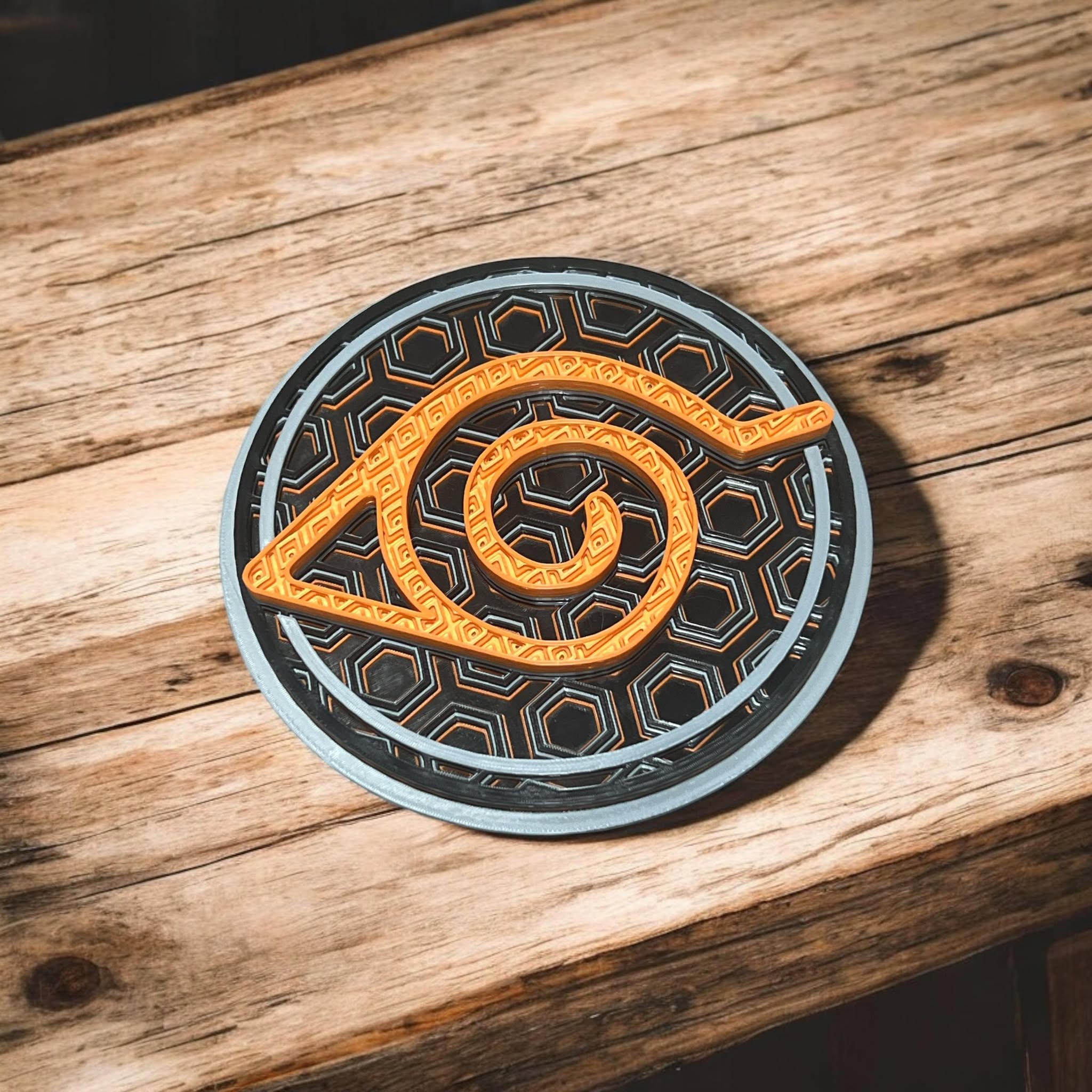 3D Printed Naruto Pixel Art Mosaic | Anime Wall Decor