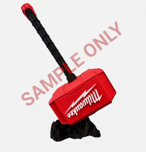 Milwaukee Thor Hammer | Life-Size 3D Printed Tool-Themed Mjolnir