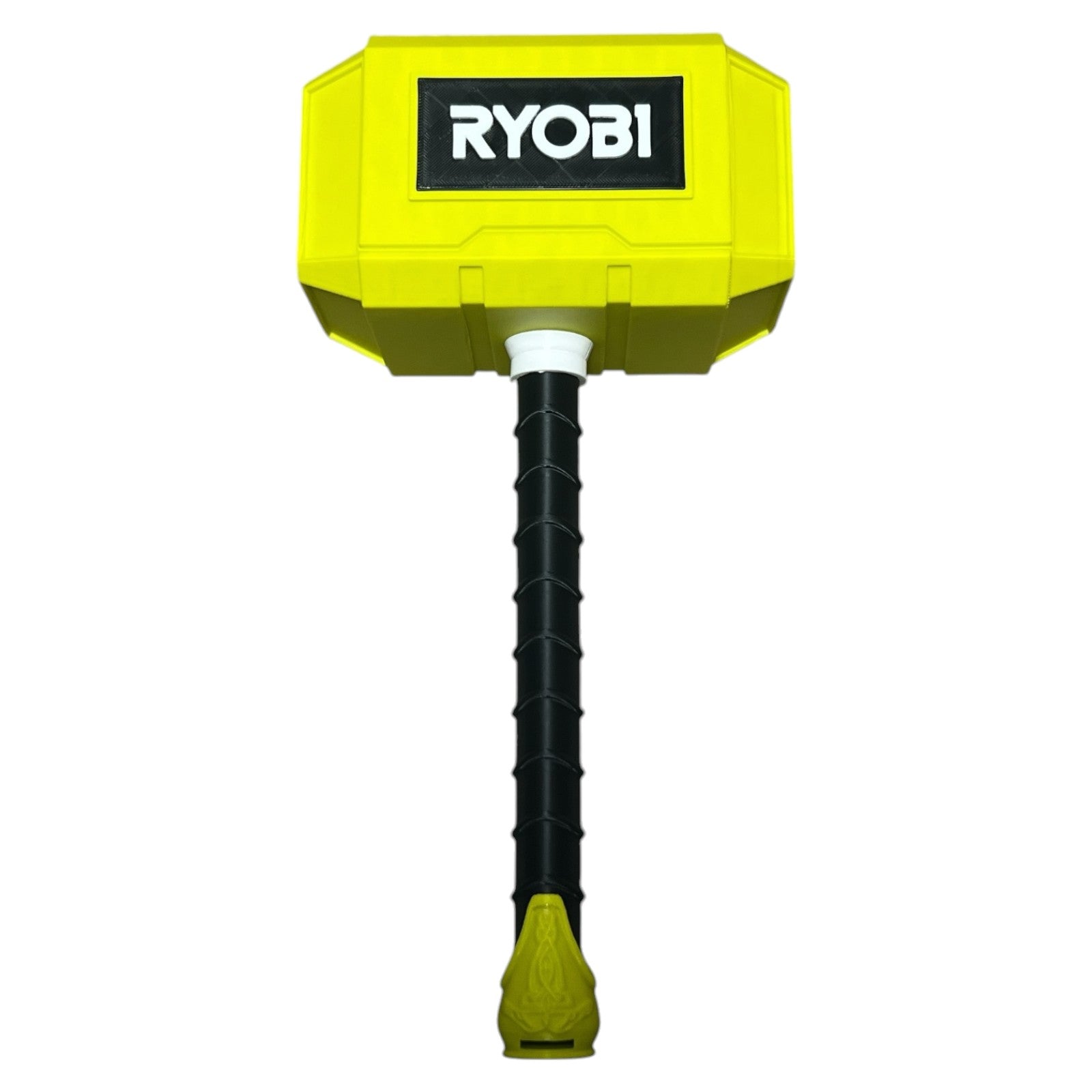 3D Printed Ryobi-Themed Thor Hammer | High-Viz Green Prop