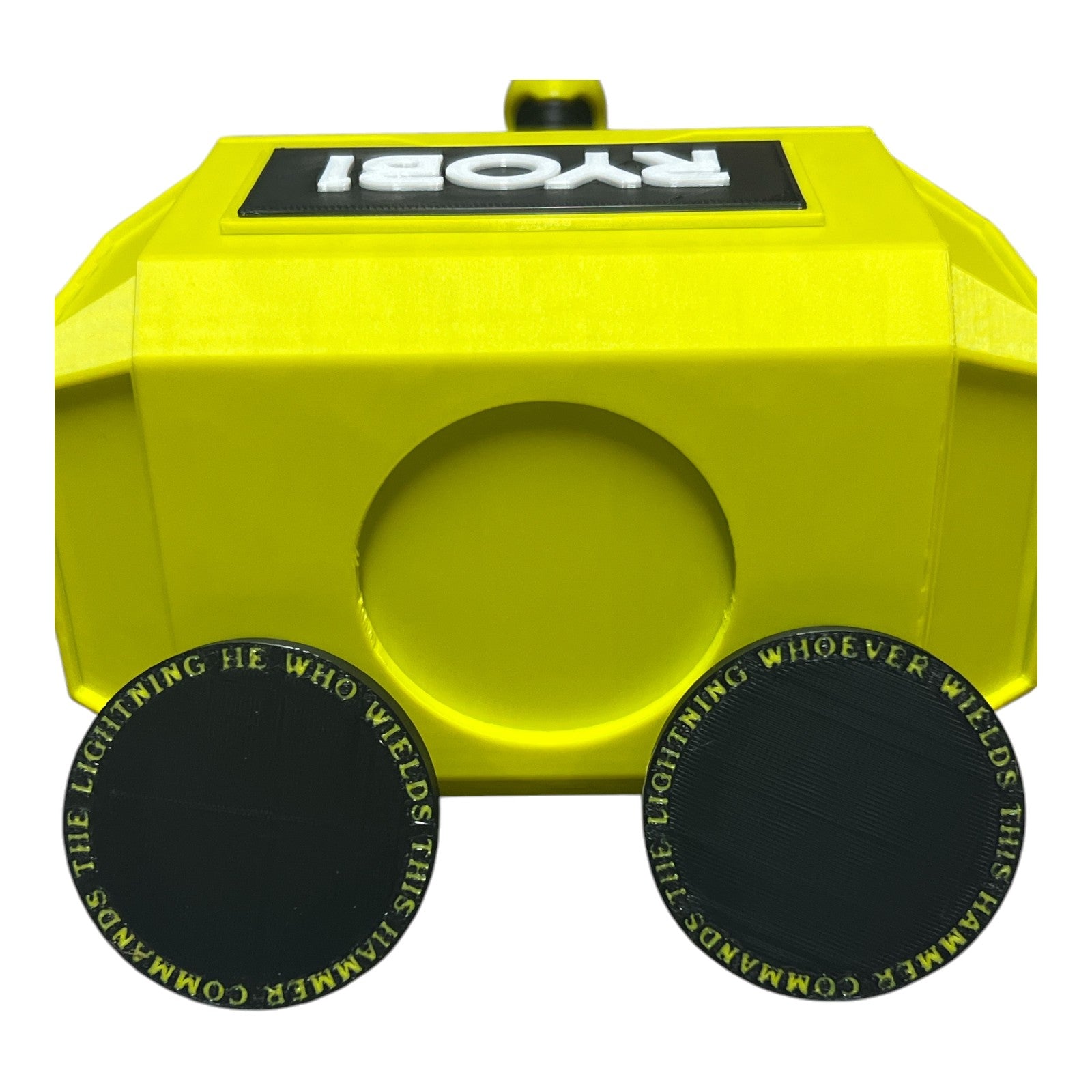 3D Printed Ryobi-Themed Thor Hammer | High-Viz Green Prop